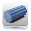 Gear Roller 15cm x 30cm - Blue